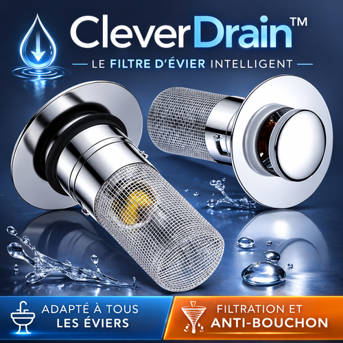 CleverDrain™ – Bonde Pop-Up Filtrante