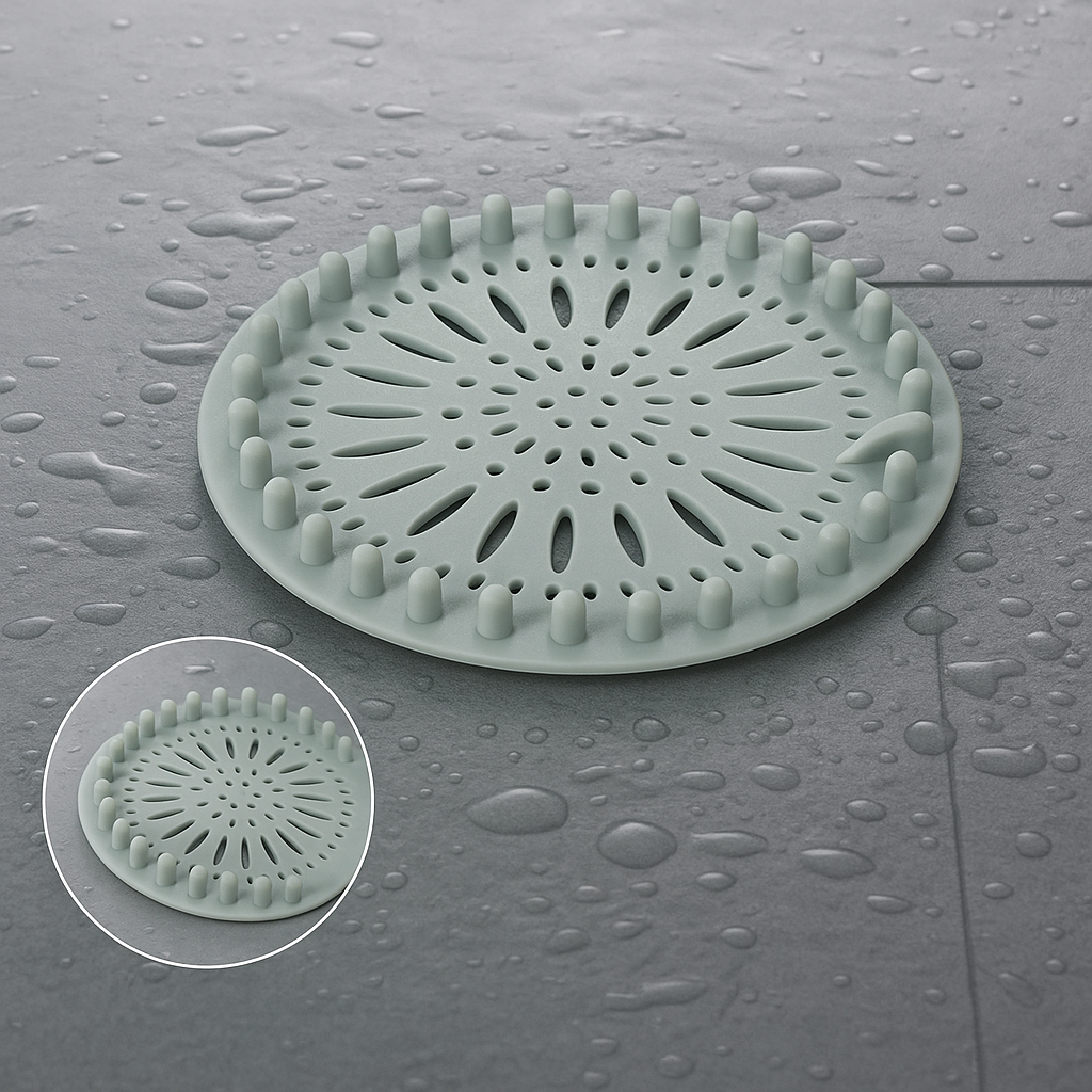 🛁 Stop Cheveux – Filtre Anti-Bouchon Universel